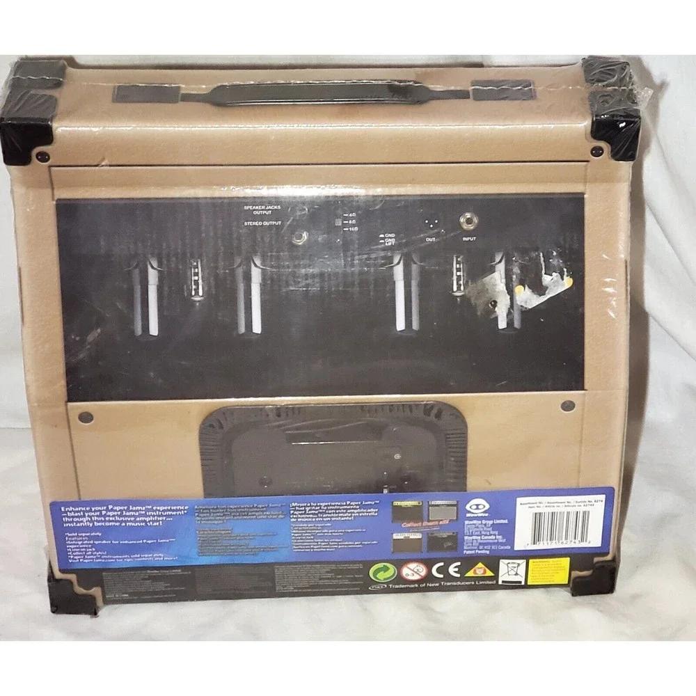 Paper Jamz Guitar Amplifier Series 1 Tan/Brown New Sealed 2009 WowWee Group